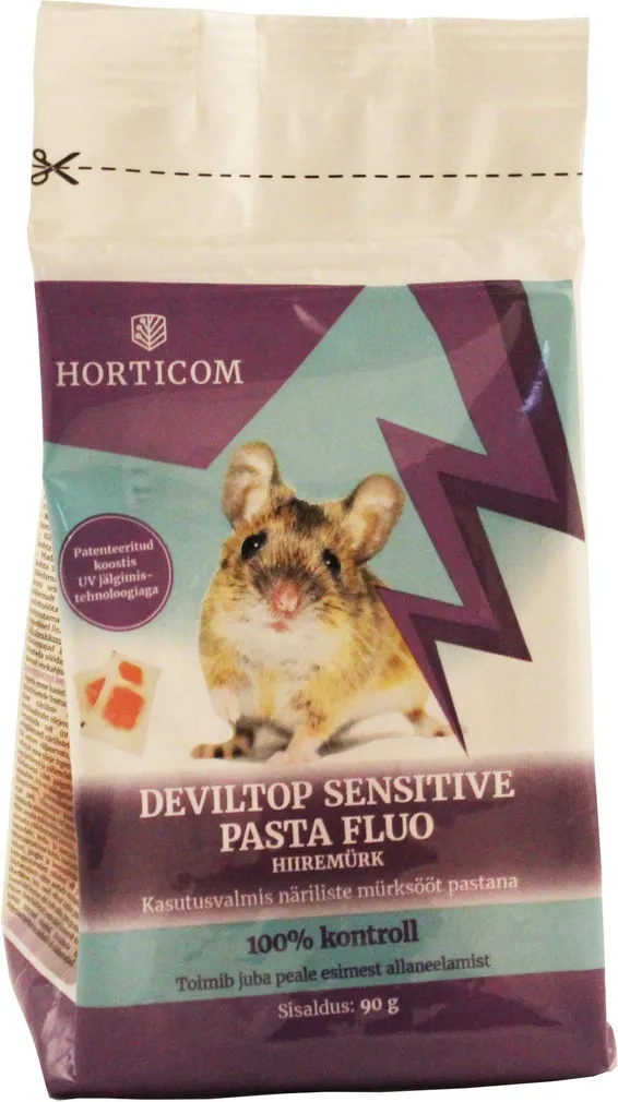 HIIREMÜRK HORTICOM DEVILTOP SENSITIVE PASTA FLUO KOTT 90G