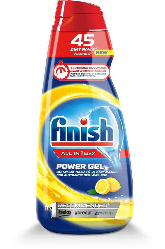 NÕUDEPESUMASINA GEEL FINISH ALL-IN-1 LEMON 900ML