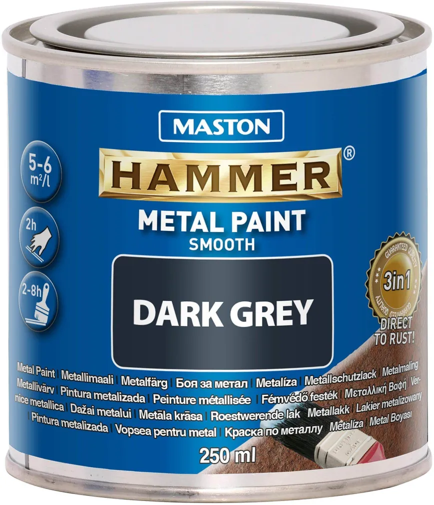 METALLIVÄRV MASTON HAMMER 250ML SILE TUMEHALL