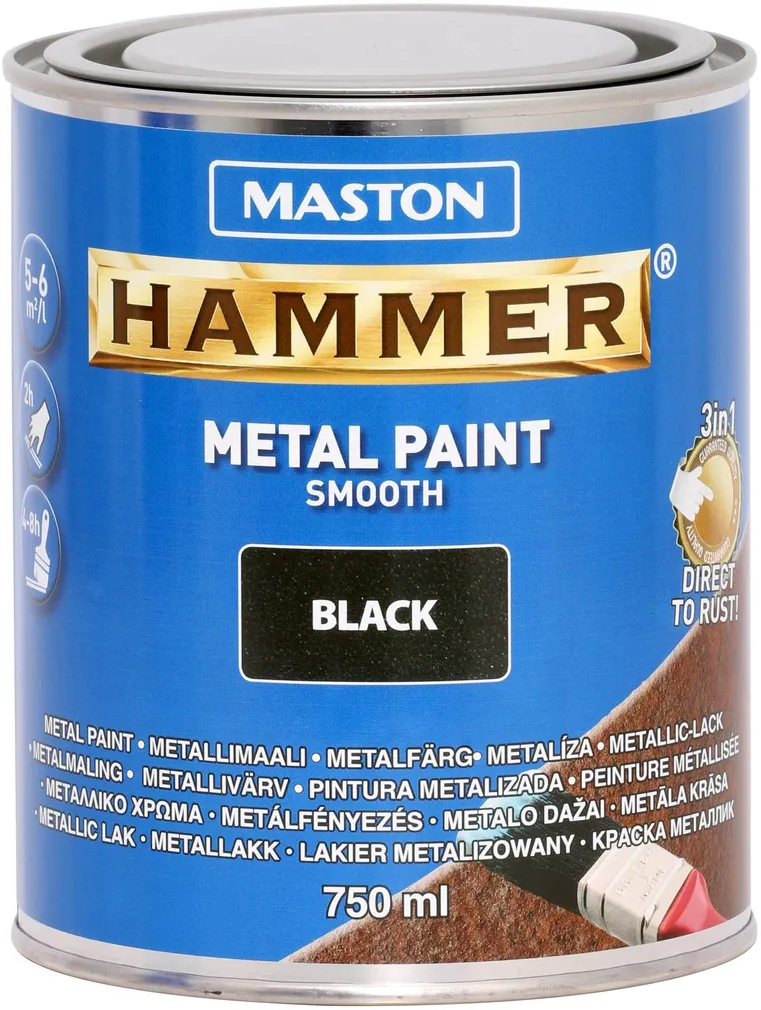 METALLIVÄRV MASTON HAMMER 750ML SILE MUST