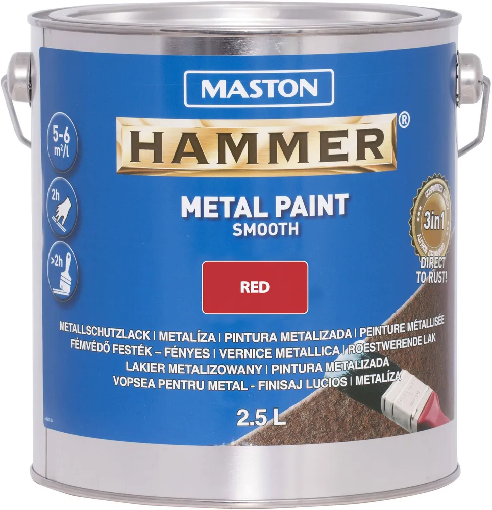 METALLIVÄRV MASTON HAMMER 2,5L SILE PUNANE