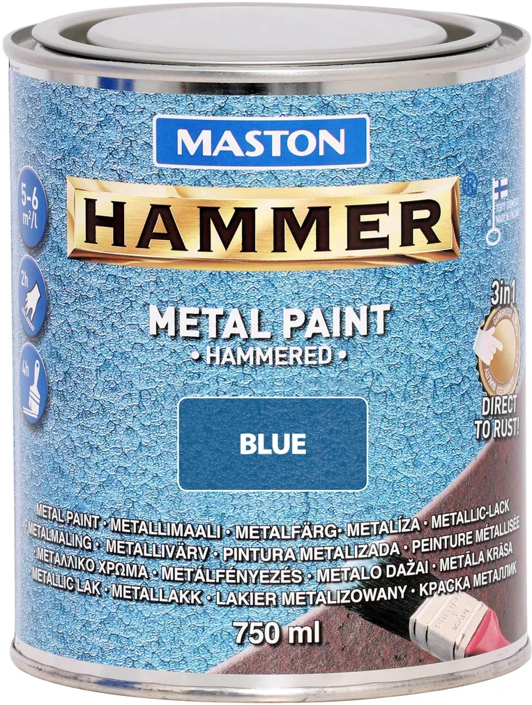 METALLIVÄRV MASTON HAMMER 750ML VASARALAKK SININE