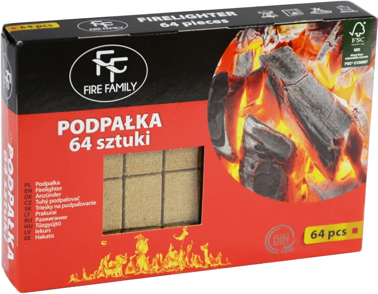 SÜÜTEKUUBIKUD FIREFAMILY 64TK PAKIS