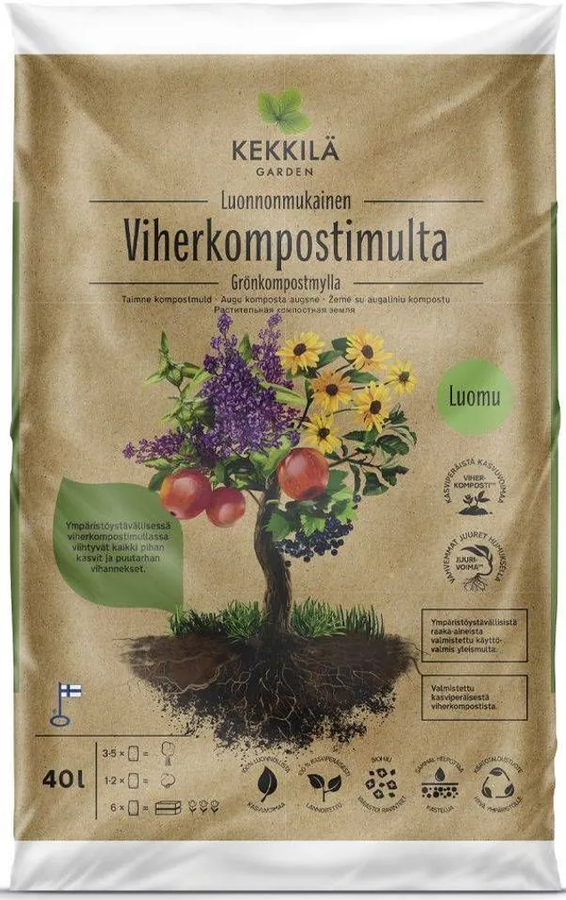 KOMPOSTMULD KEKKILÄ TAIMNE 40L