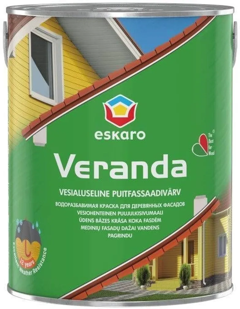 PUITFASSAADIVÄRV ESKARO VERANDA 2,7L MUST POOLMATT