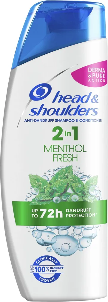 ŠAMPOON HEAD&SHOULDERS 2IN1 MENTHOL 225ML