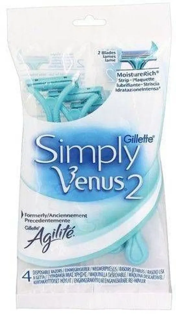 RASEERIJA GILETTE SIMPLY VENUS 2 NAISTELE 4TK PAKIS