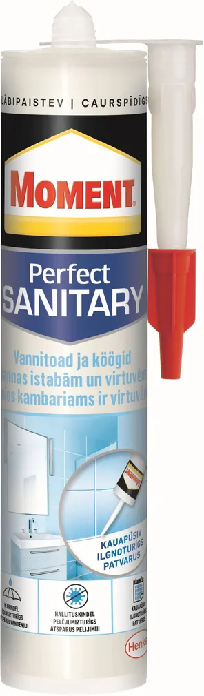 SANITAARSILIKOON MOMENT PERFECT SANITARY SILICONE 280ML TRANSPAR.