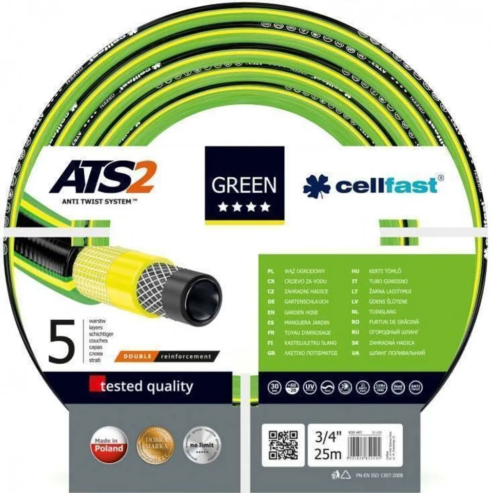 KASTMISVOOLIK CELLFAST GREEN 3/4" 25M