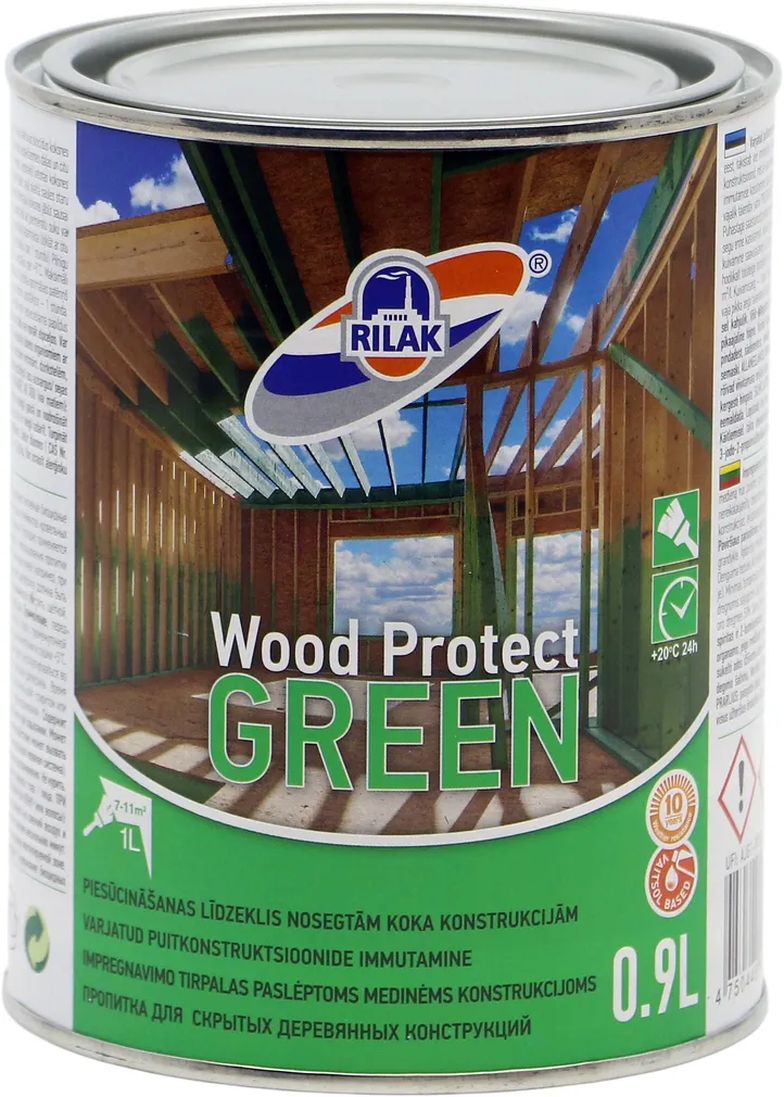 PUIDUIMMUTUSVAHEND RILAK WOOD PROTECT 0,9L ROHELINE