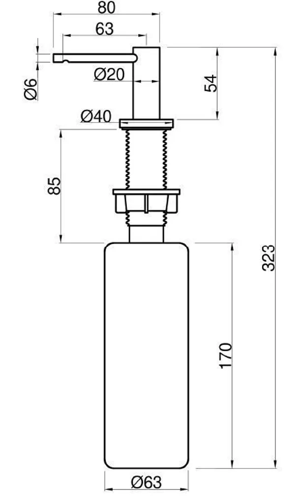 SEEBIDOSAATOR INVENA ISSA 500ML SÜVISTATAV KROOM