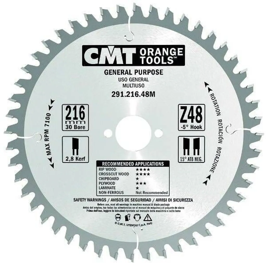 SAEKETAS PUIDULE CMT 160X2,2X20MM Z24 A=15° B=15° ATB