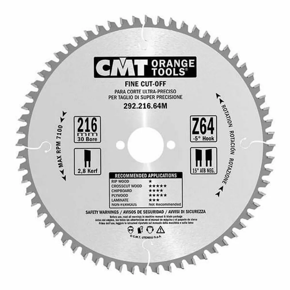 SAEKETAS PUIDULE CMT 190X2,6X30MM Z64 A=15° B=15° ATB