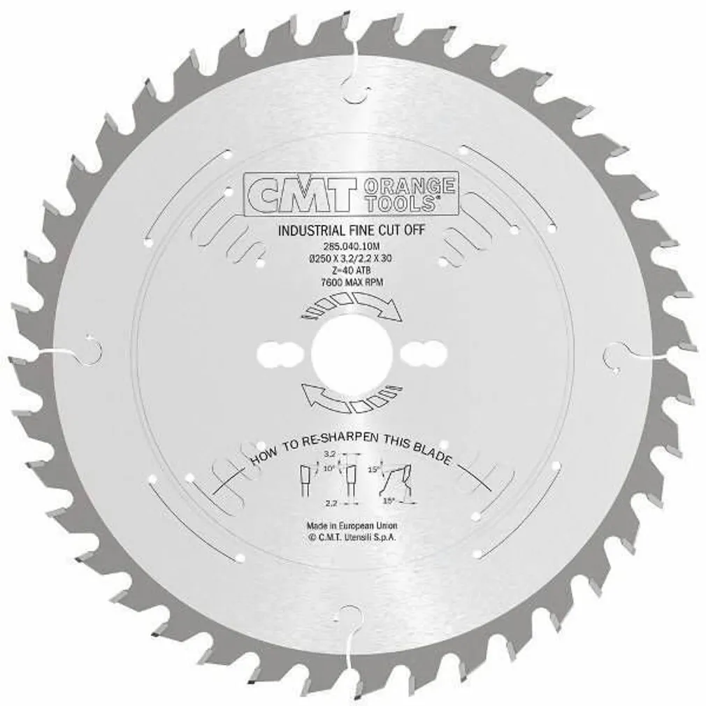 SAEKETAS PUIDULE CMT 305X2,8X30MM Z54 A=-5° NEG. B=15° ATB