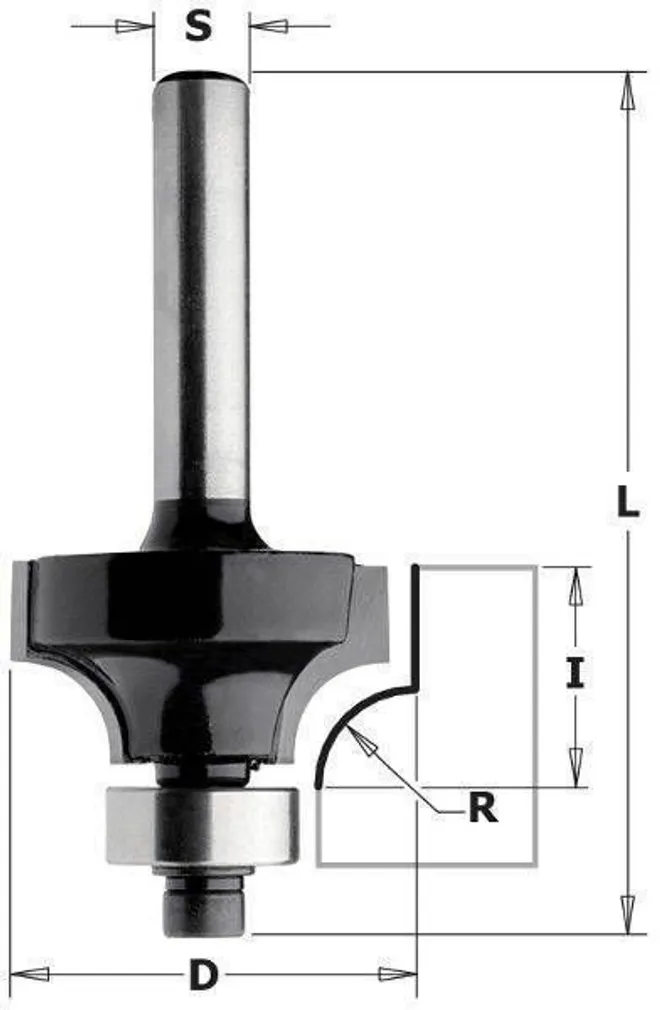 ÜLAFREESI TERA LAAGRIGA CMT S=8MM D=22,2MM