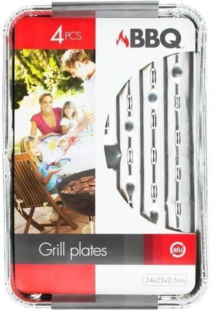 GRILLIALUS BBQ 340X230X25MM,4TK PAKIS