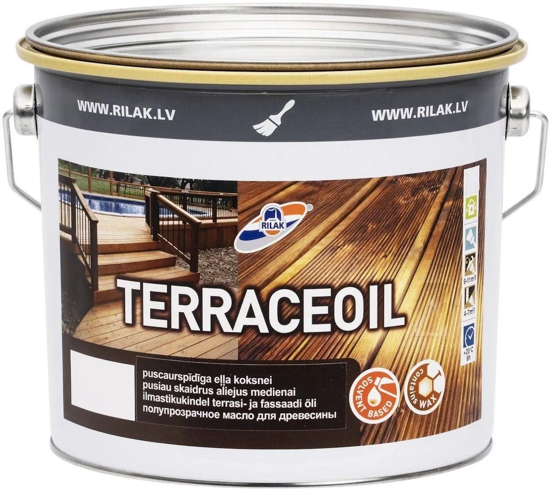 TERRASSI ÕLI RILAK TERRACEOIL PRUUN 2,7L