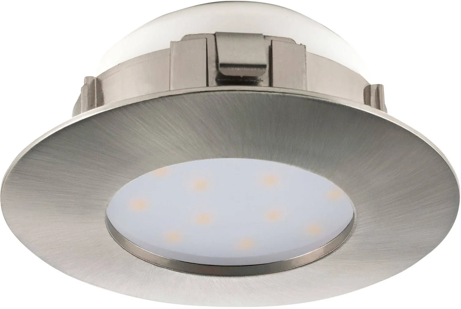 RIPPLAEVALGUSTI EGLO PINEDA 1X4,9W LED 460LM 3000K Ø78MM M.NIKKEL