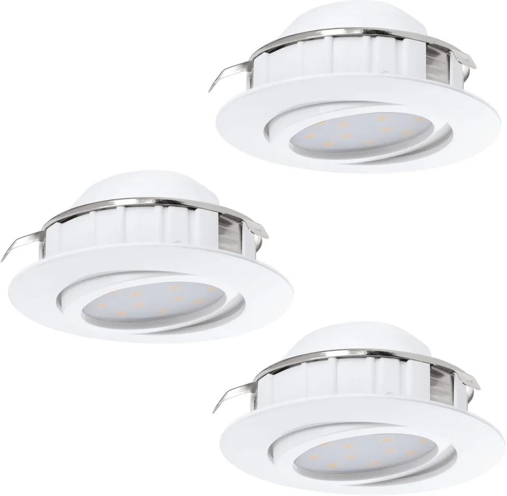 RIPPLAEVALGUSTI EGLO PINEDA 3X4,9W LED 3X500LM 3000K VALGE