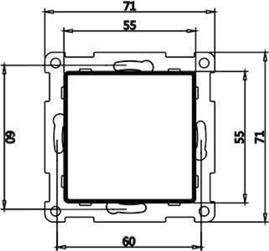 TERMOSTAAT HEBER HT-155 55X55MM 16A 220V PUUTETUNDLIK VALGE