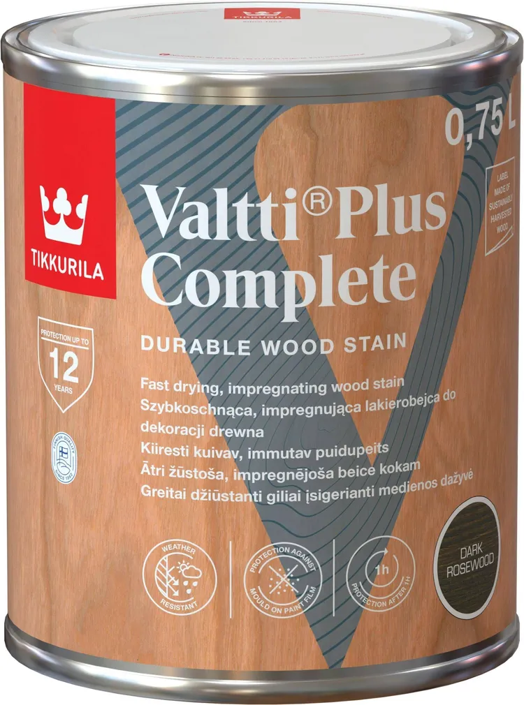 PUIDULASUUR TIKKURILA VALTTI PLUS COMPLETE ASH GREY 0,75L MATT