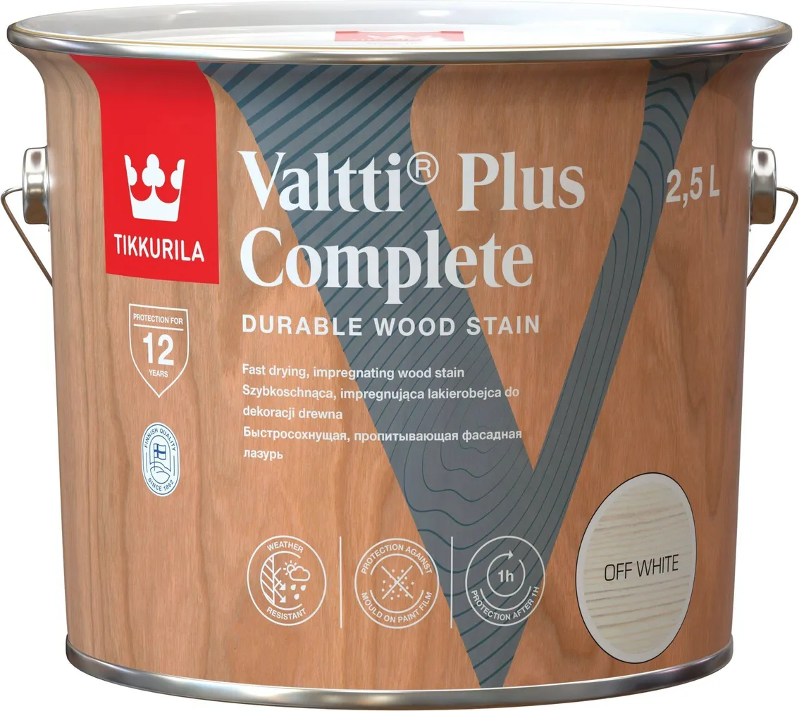 PUIDULASUUR TIKKURILA VALTTI PLUS COMPLETE OFF WHITE 2,5L MATT