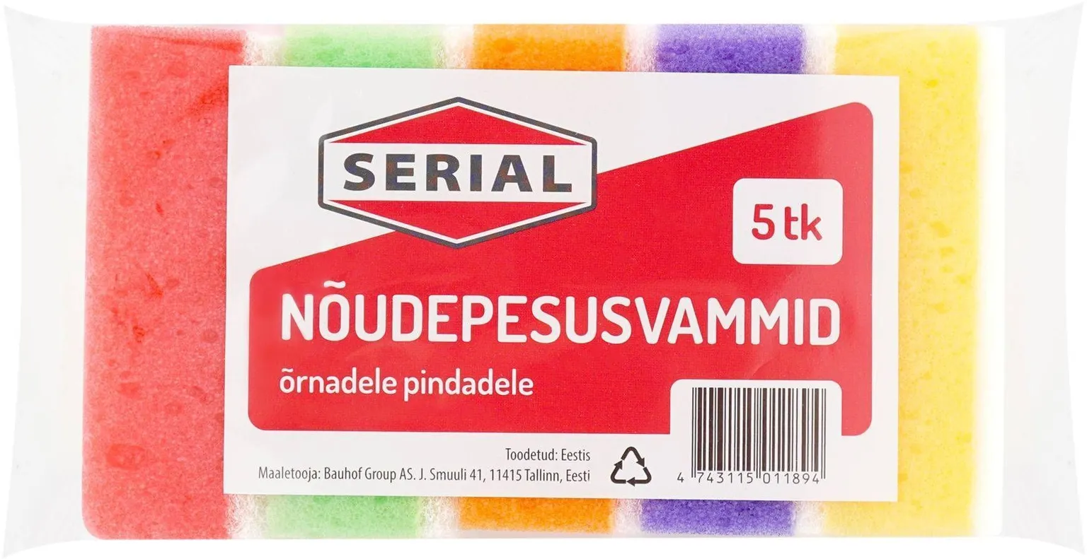 NÕUDEPESUSVAMMID SERIAL ÕRNADELE PINDADELE 5TK