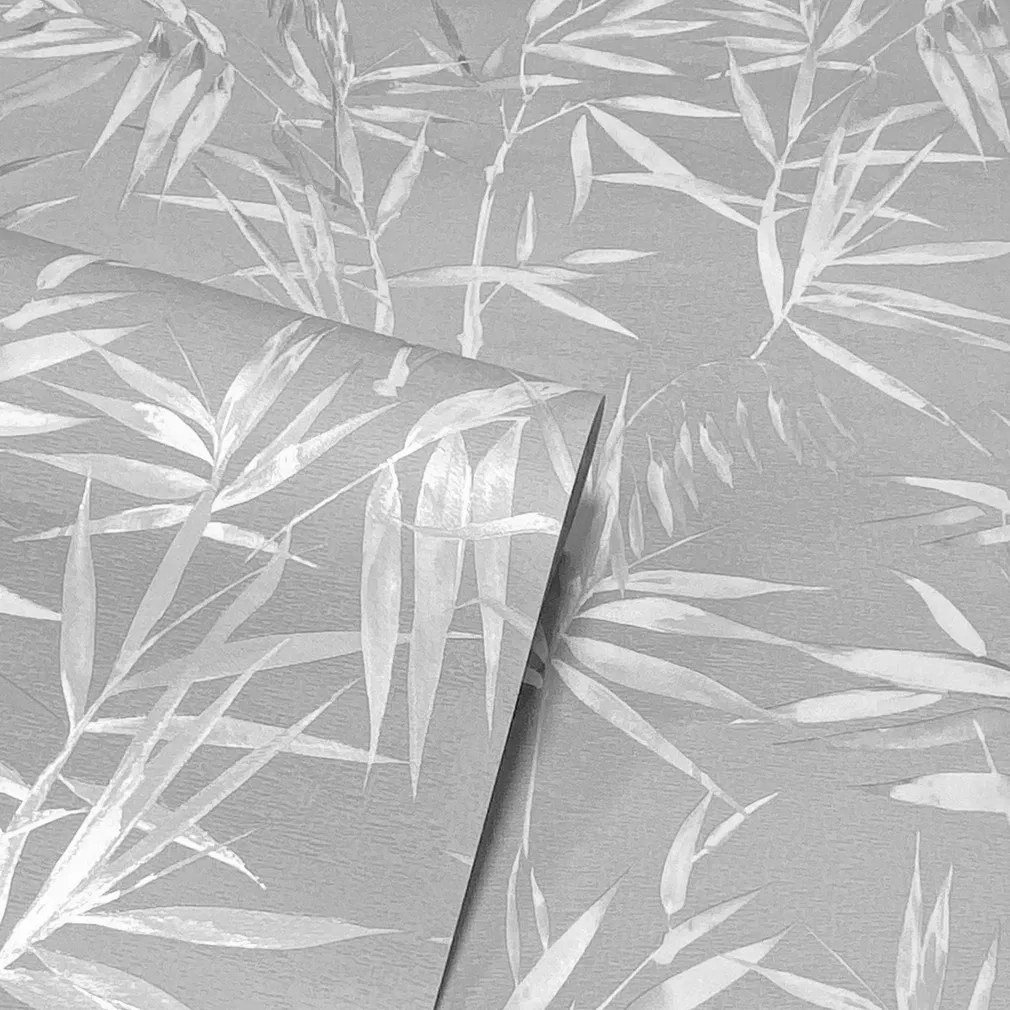 TAPEET ARTHOUSE BAMBOO LEAVES GREY 0,53X10,05M