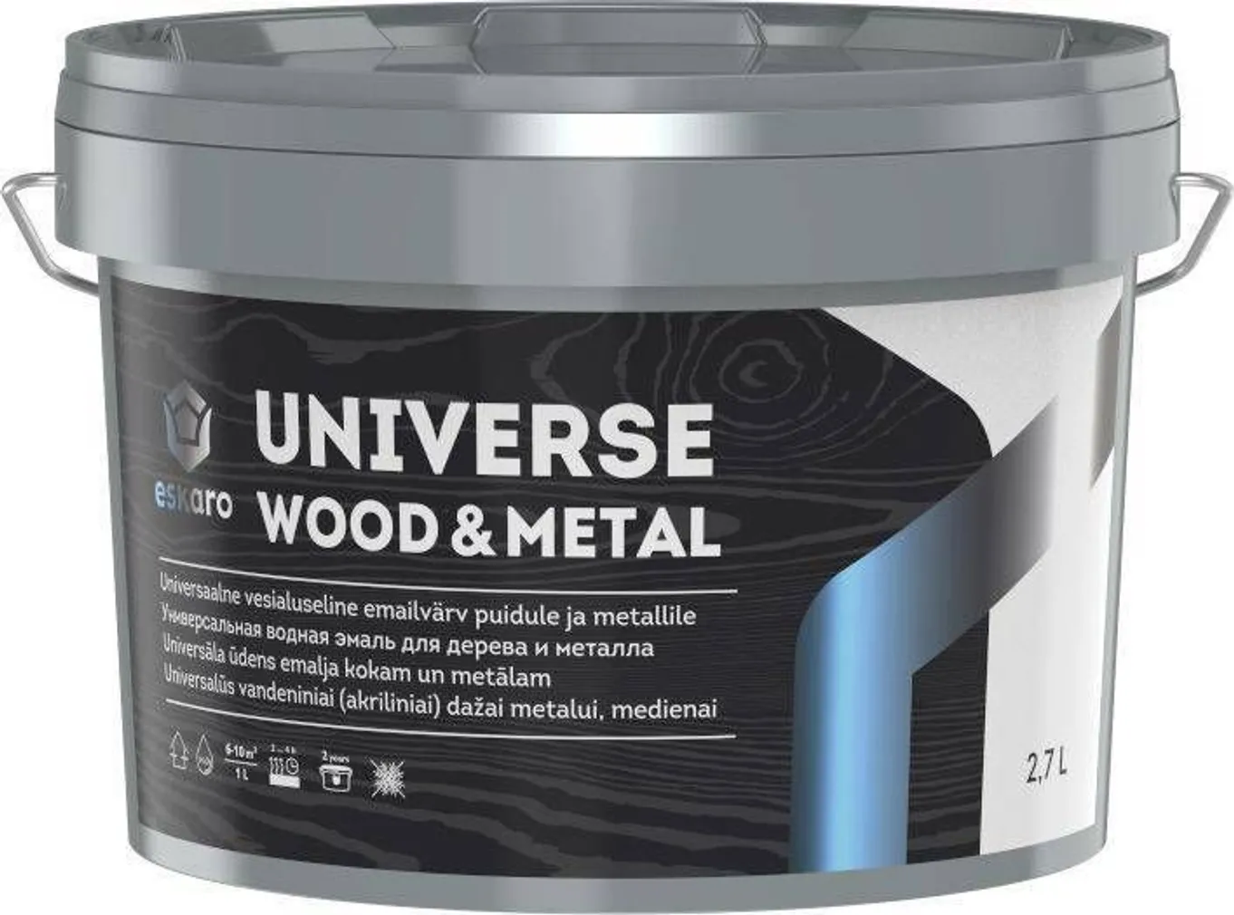 UNIVERSAALVÄRV ESKARO UNIVERSE WOOD&METAL 2,7L HELEHALL