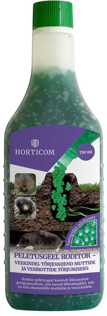 MUTIPELETUSGEEL HORTICOM RODITOR NIISKUSEKINDEL 750ML