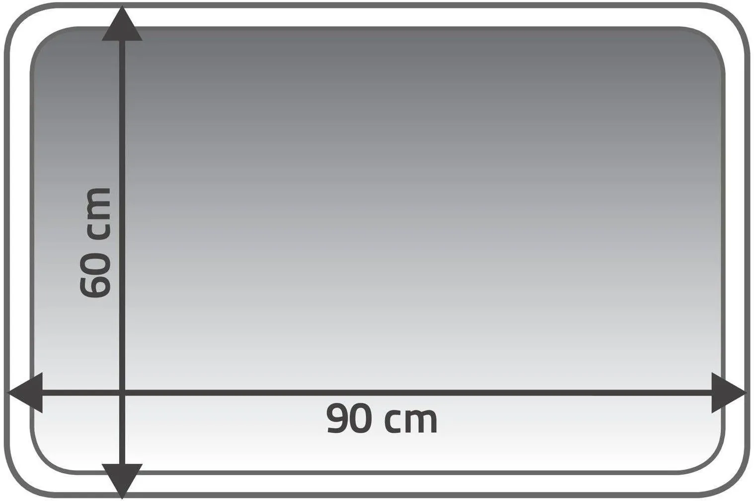 VANNITOAVAIP RIDDER LA OLA 60X90CM TUMEPUNANE POLÜESTER