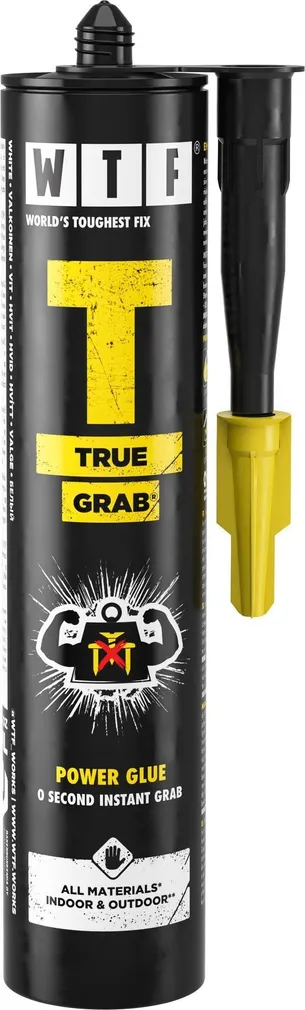 MONTAAŽILIIM WTF TRUE GRAB WHITE 310ML VALGE