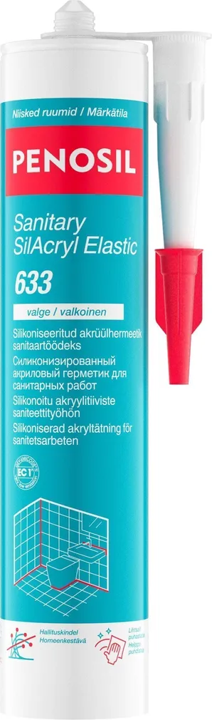 SILIKONISEERITUD SANITAARAKRÜÜL PENOSIL 633 300ML VALGE