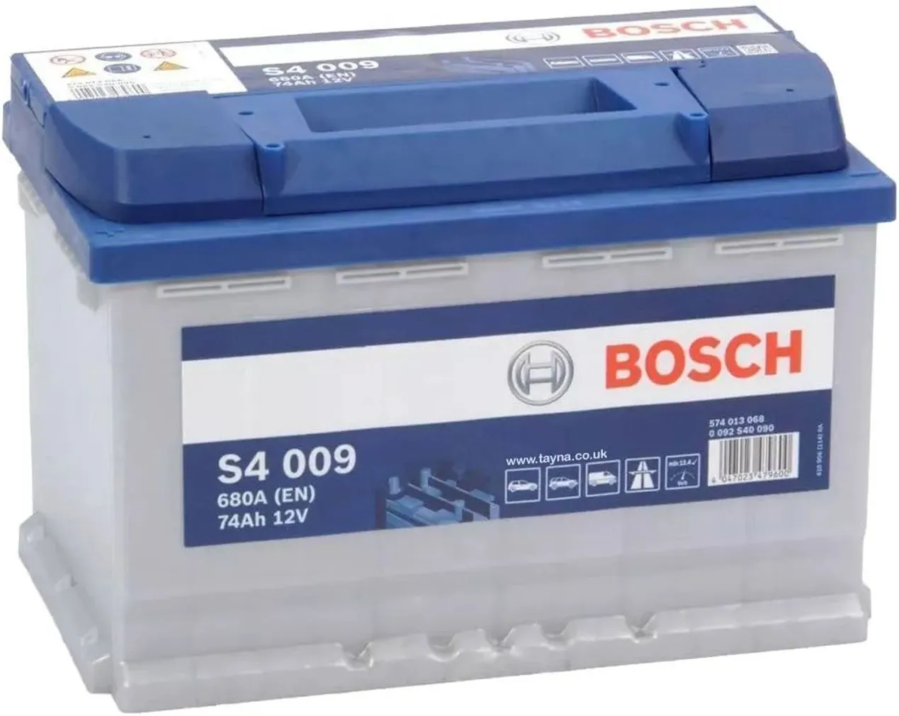 AUTOAKU BOSCH S4 009 74AH 680A 278X175X190