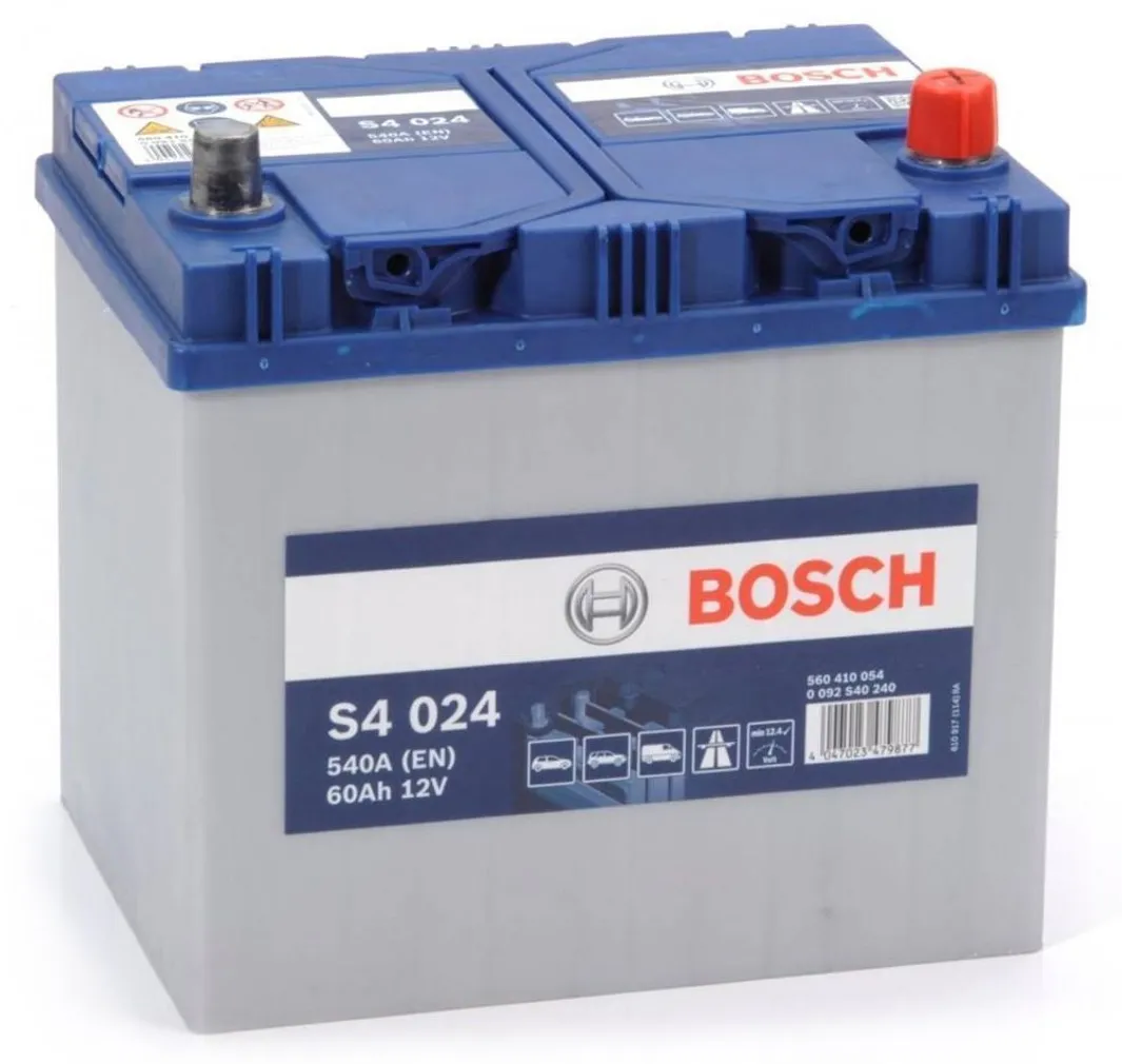 AUTOAKU BOSCH S4 024 60AH 540A 232X173X225