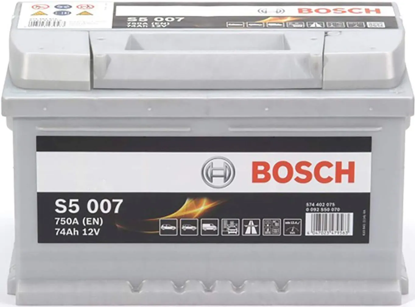 AUTOAKU BOSCH S5 007 74AH 750A 278X175X175