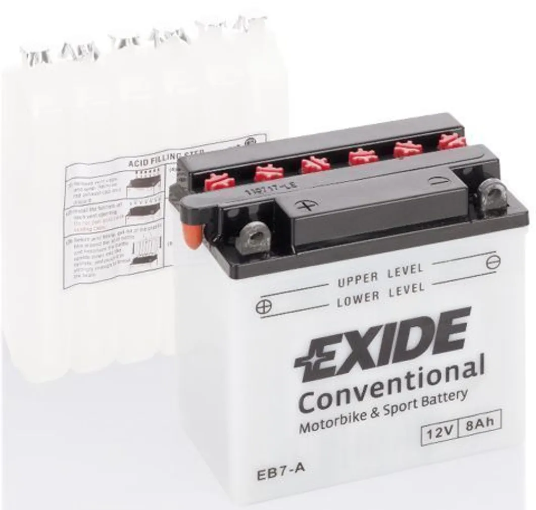 MOTOAKU EXIDE 12V 8AH YB7-A 135X75X133MM