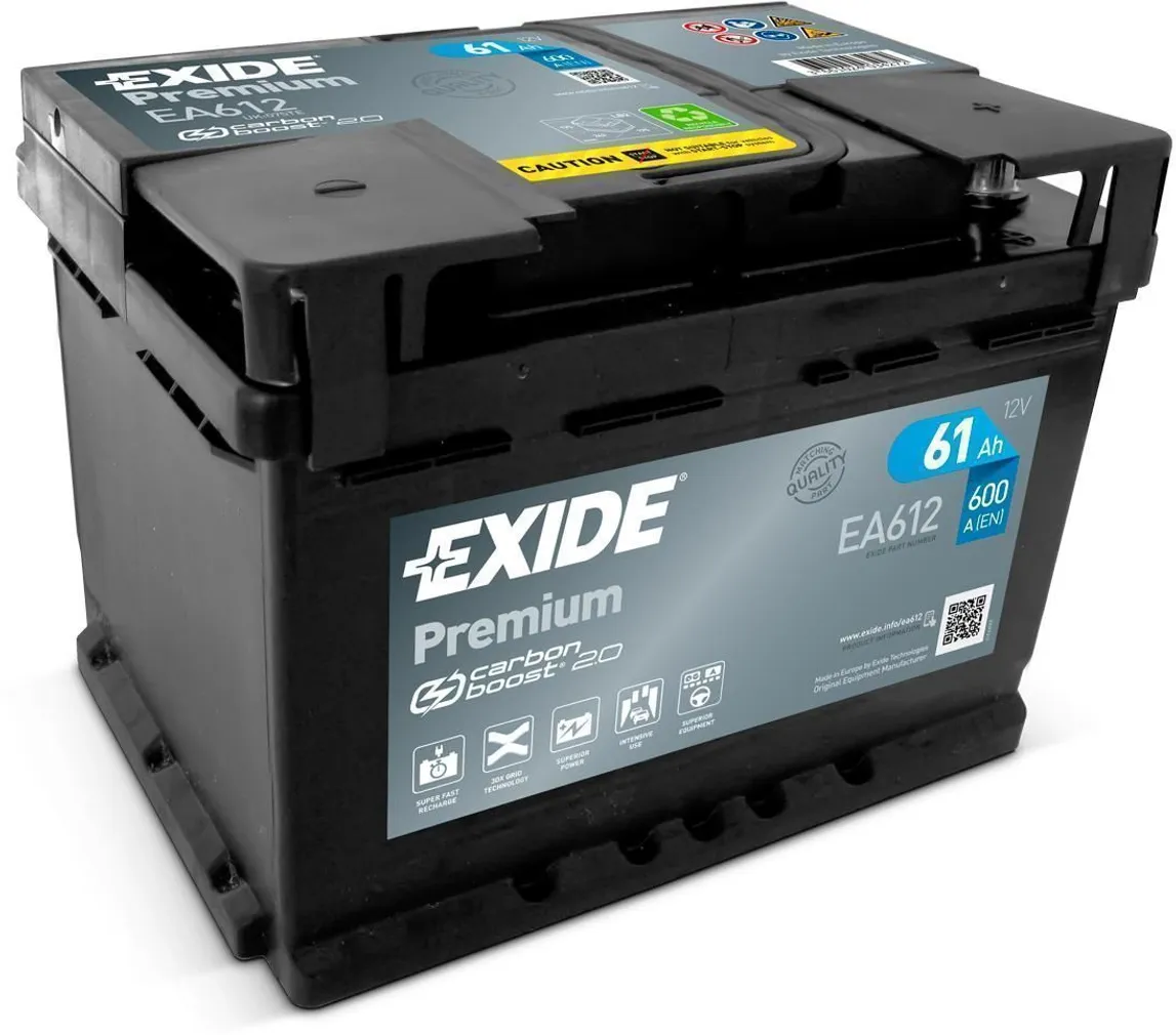 AUTOAKU EXIDE PREMIUM 61AH 600A 242X175X175MM