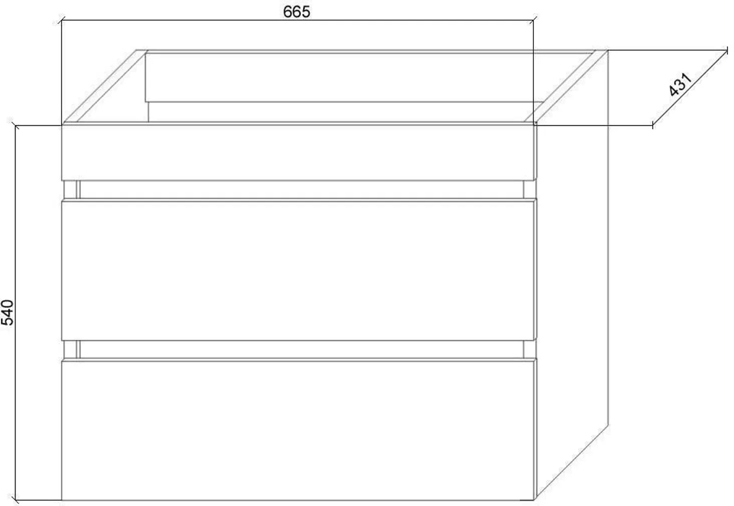 VALAMUKAPP AQUALINE PREMIUM VS 70X45X59CM VALAMUGA HELE TAMM