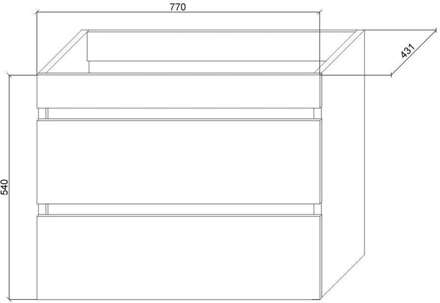 VALAMUKAPP AQUALINE PREMIUM VS 80X45X59CM VALAMUGA HELE TAMM