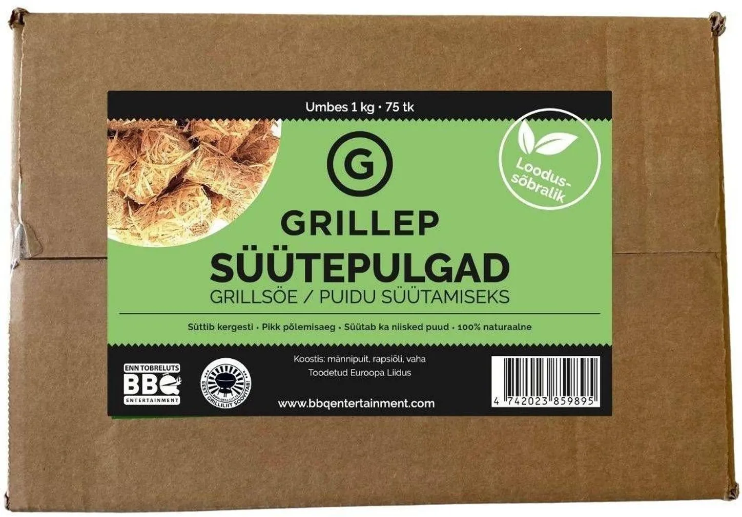 SÜÜTEPULGAD GRILLSÖE SÜÜTAMISEKS GRILLEP 75TK PAKIS