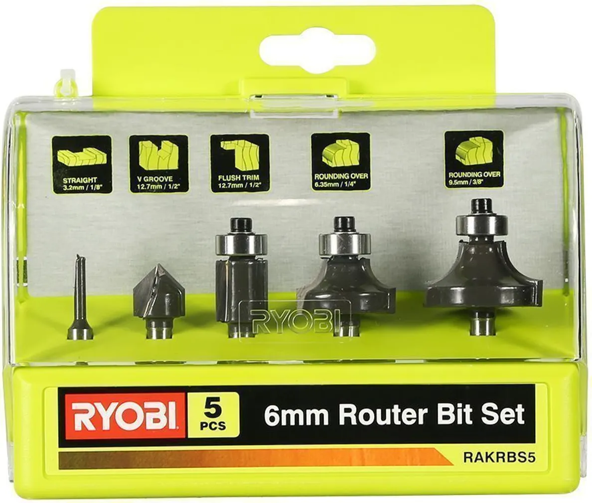 FREESITERADE KOMPLEKT RYOBI 5-OSALINE 6MM