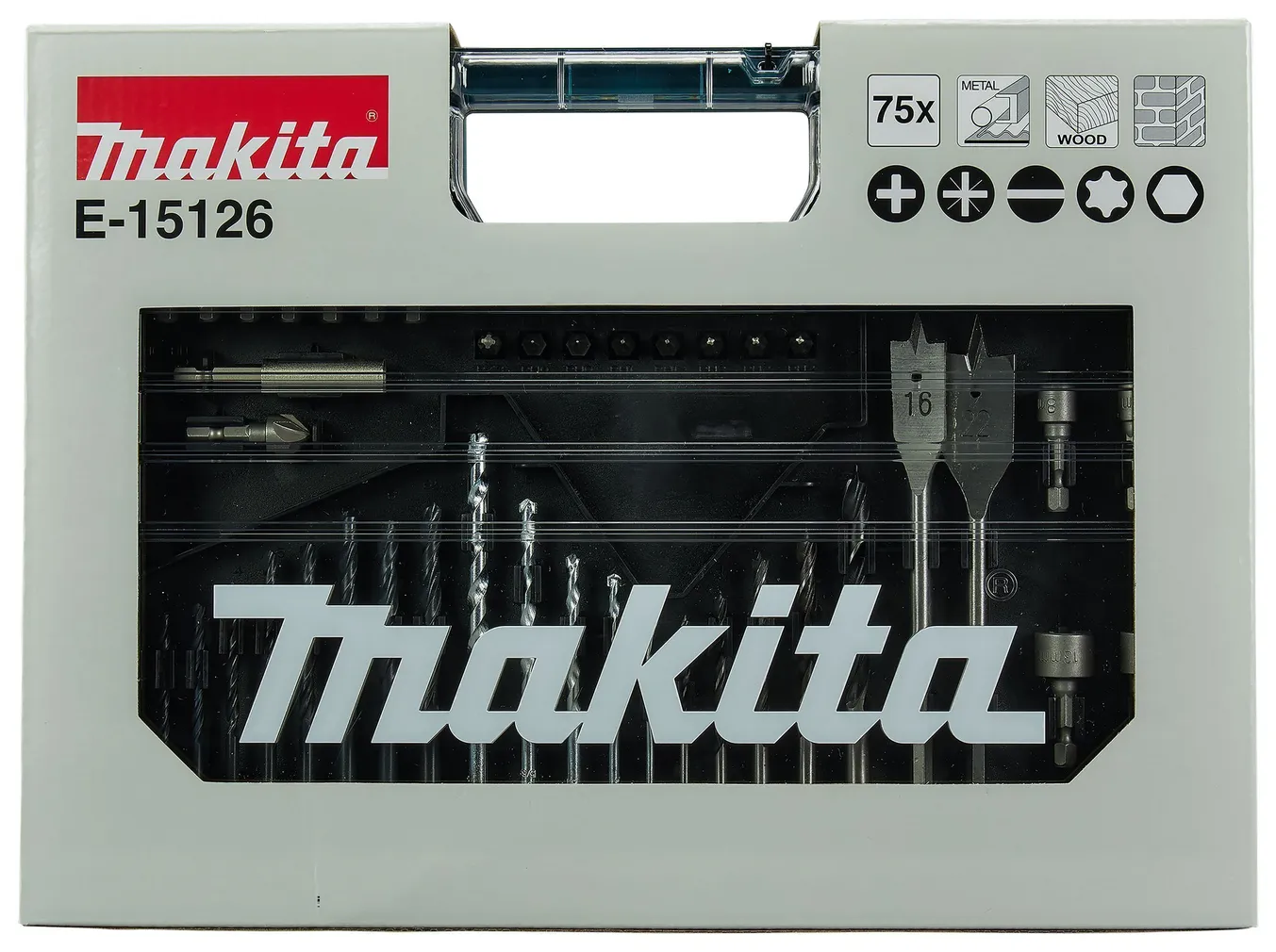 OTSIKUTE JA PUURIDE KOMPLEKT MAKITA 75-OSALINE