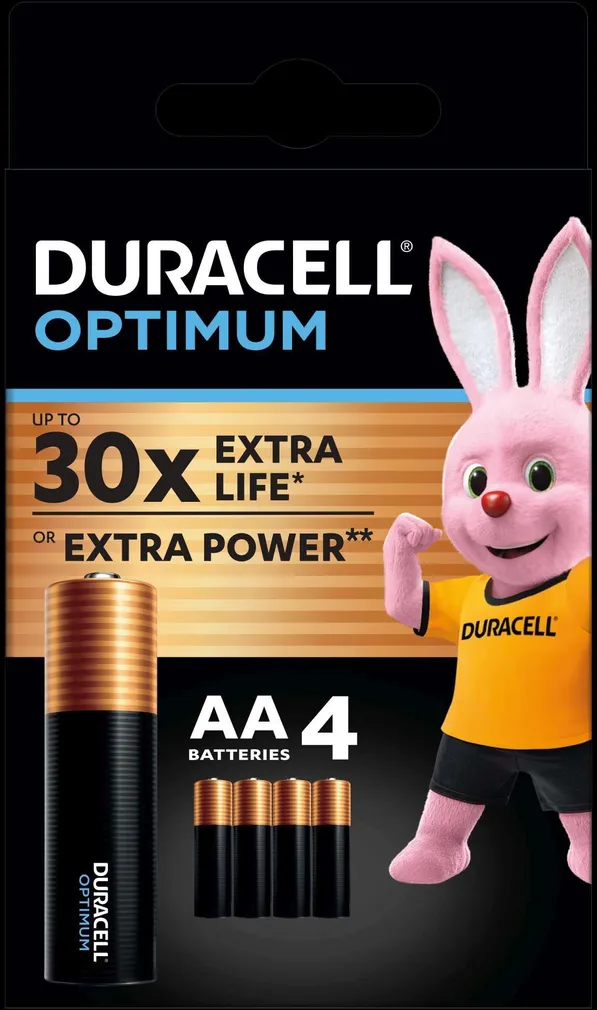 PATAREI DURACELL OPTIMUM AA 4TK PAKIS