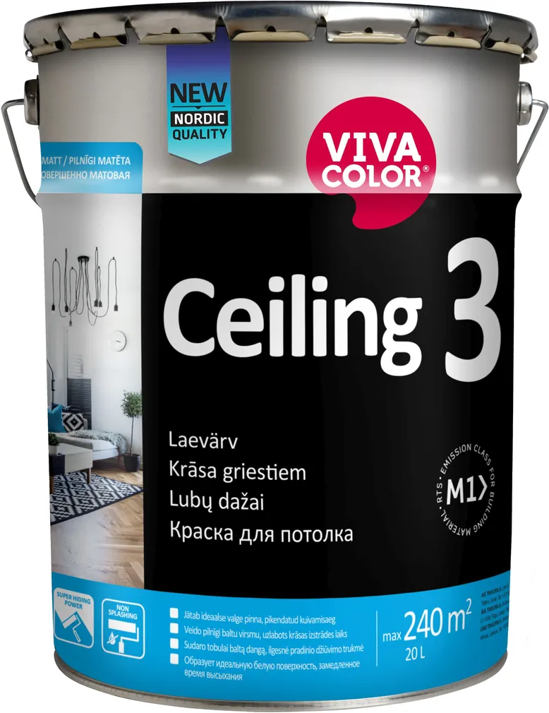 LAEVÄRV VIVACOLOR CEILING 3 AP 20L