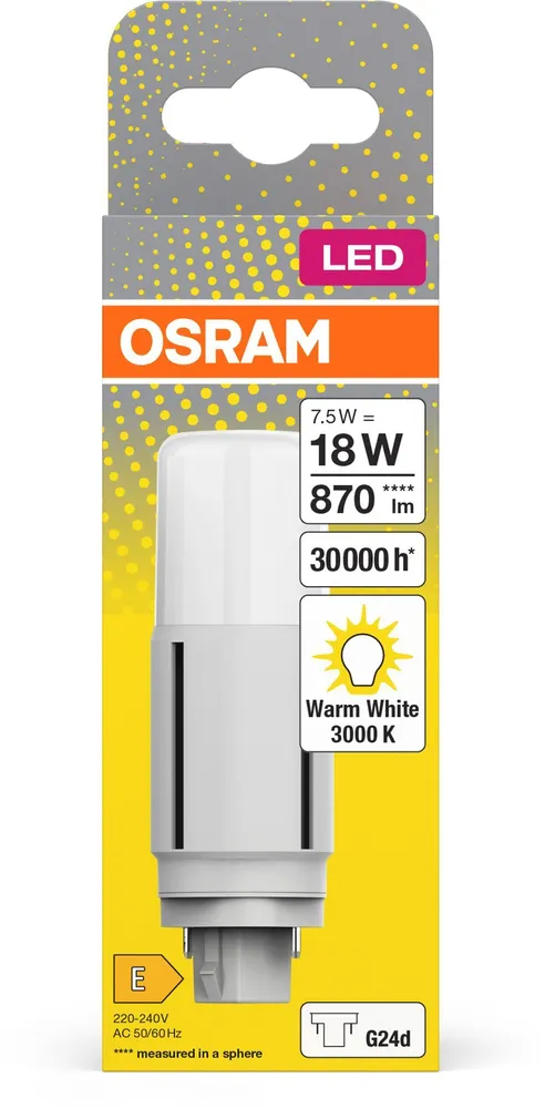 LED LAMP OSRAM 7,5W EM 830 G24D  