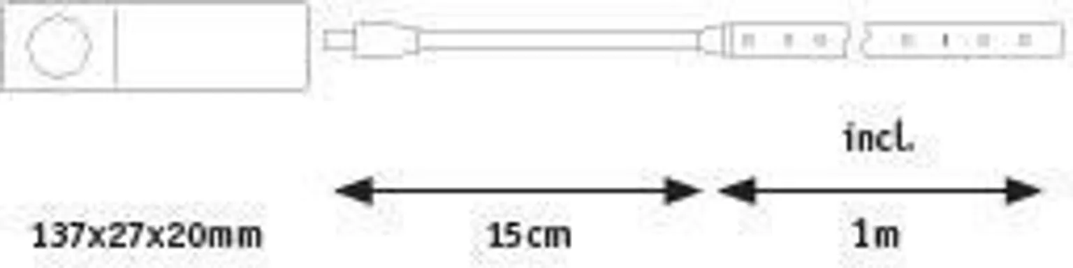 RIBAVALGUSTI PAULMANN 1m 2W 156lm 3000K PATAREITOIDE