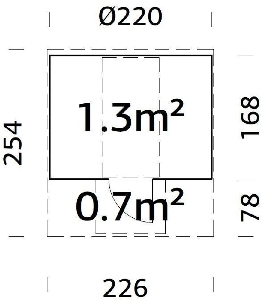 SAUN PALMAKO ANITA 1,3+0,7M²
