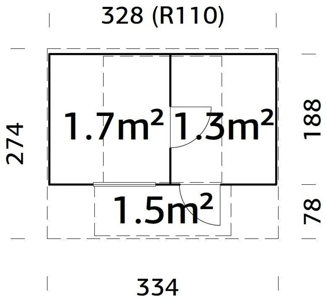 SAUN PALMAKO ANETTE 3,0+1,5M²