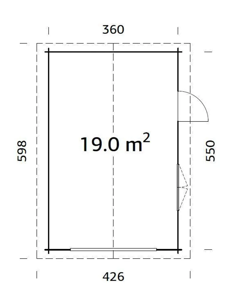 GARAAŽ PALMAKO IRENE/ROGER 19,0M² KIT